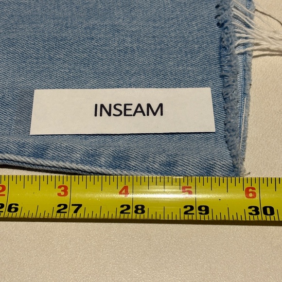 Mother Women Jeans Weekender Fray Crop Flare Mentally Elsewhere Sz 28 LightBlue - Picture 15 of 16